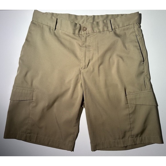 Nike Men's DRI-FIT Khaki Beige Cargo Shorts Size 32 M - Picture 1 of 4